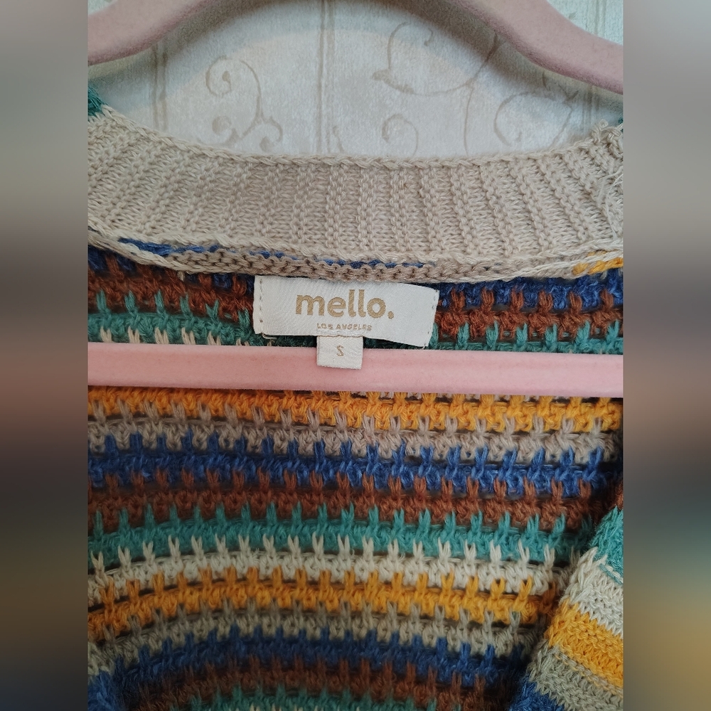 Mello Vibrant Striped Cardigan View 3